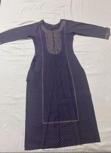 Blue Printed Kurta