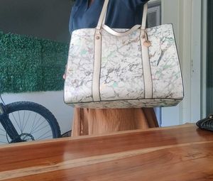 Abstract Print Tote Bag(Forever21)