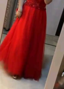 Stunning Red Embellished Gown