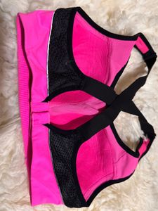 VIX Pink &amp; Black Sports Bra