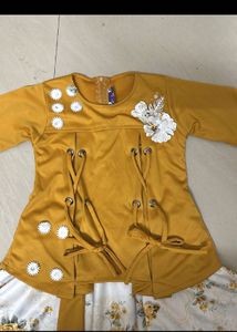Elegant Floral Print Dress for Girls