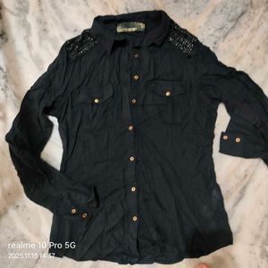 Black Embellished Top
