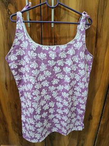 New, never wear purple Floral Spaghetti Strap Top