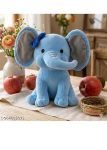 Cute Blue Elephant Plush Toy