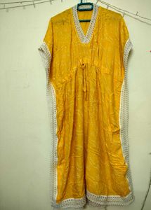 Yellow Kaftan Kurta