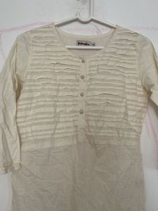 Elegant Off-White Cotton Kurta