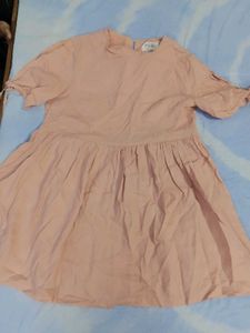 Chic Pink Tiered Mini Dress