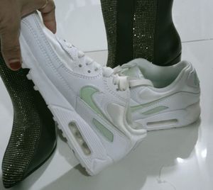 White Nike Air Max Sneakers