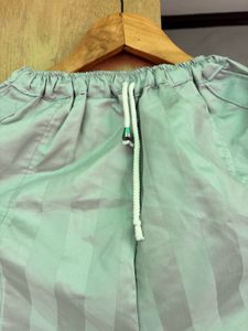 Stylish Grey Striped Shorts