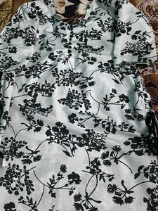 Chic Floral Print Kurta