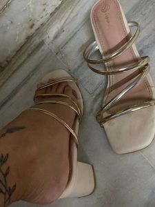 Step On Style Cream Sandals