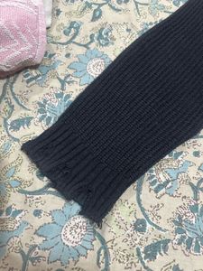 Chic Distressed Knit Cardigan