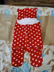 Newborn Baby Swaddle Hooded Wrapper