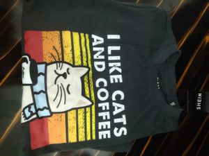 Funny Cat Coffee T-Shirt