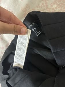 Black Pleated Mini Skirt