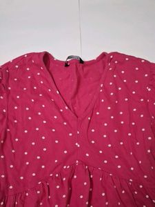 Chic Polka Dot Peplum Top