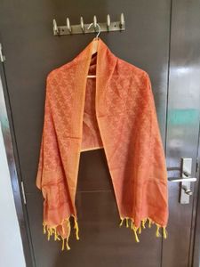 Elegant Banarsi Orange Stole