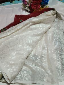 Embellished Net saree with blouse