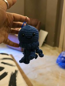 Crochet Jellyfish Keychain