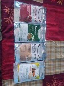 Unused sealed 4-Pack Natural Skin Powders