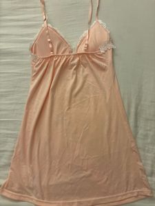 Pink Lace Trim Nightgown