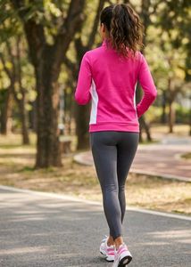 Stylish Pink Full Zip Track Jacket