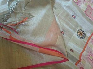 Elegant Embroidered Silk Saree