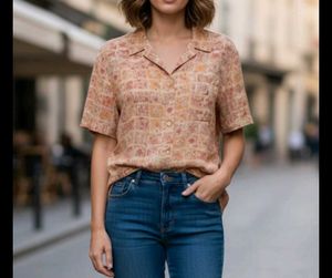 Vintage Patterned Blouse