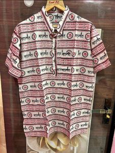Men's Om Print Kurta