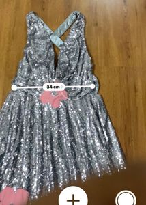 Silver Sequin Maxi Dress