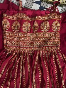 Elegant Embroidered Ethnic Gown