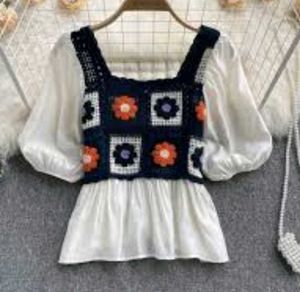 Unique Crochet Patchwork Top