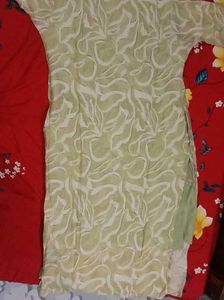 Light Green Kurta with White Print