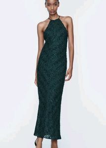 🔻PRICE DOWN - ZARA Halter Gown with Fringe