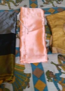 Elegant Silk Blend Saree with Blouse Petticoat Fre