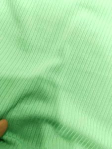 Trendy Ribbed Mint Green Top