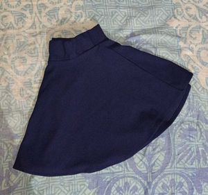 Navy Blue Skater Skirt