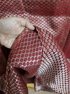 Red &amp; Gold Saree Skirt