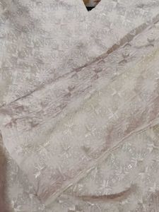 Elegant White Chikankari Kurta