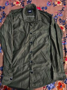 Men's Green Corduroy Shirt