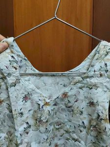 Floral Print Short Sleeve Dress