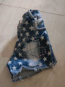 Star Denim Shorts