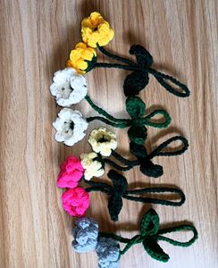 Handmade Crochet Flower Dupatta Embellishments