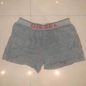 Orignal Diesel Men's Grey Boxers - Plaid Pattern