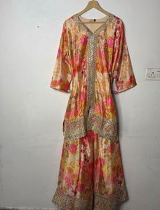 Elegant Floral Print Lehenga Choli