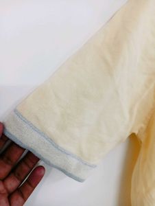 Light Yellow V-Neck T-Shirt