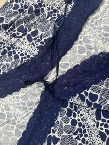 Women's Lace Trim Robe | lingerie coverup