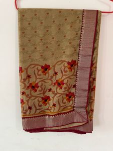 pure brasso silk saree with blouse