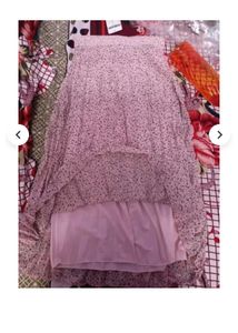 Pink Pleated Skirt