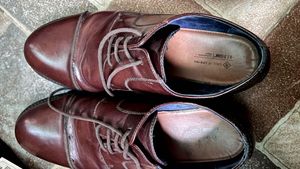 Men's Brown Leather Oxford Shoes formal